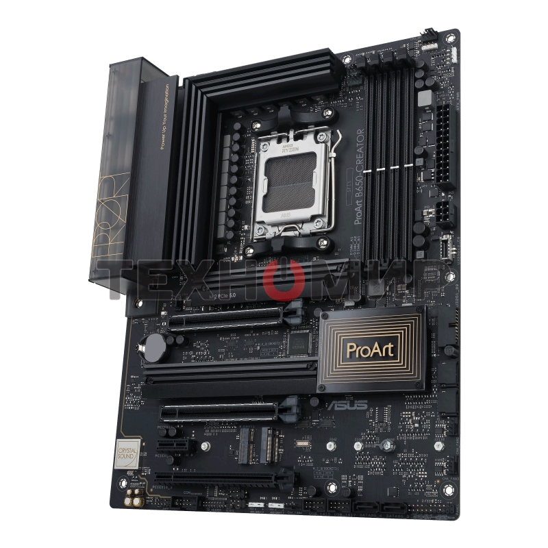 Материнская плата ASUS ProArt B650-CREATOR, AM5, AMD B650, 4xDDR5, 4xSATA, 3xM.2, 1xPCIe 4.0 x16, 1xPCIe 4.0 x8, 1xPCIe 4.0 x4, 1xHDMI, 1xDP, 2x 2.5Gb LAN, 2xUSB-C 3.2 Gen 2, 3xUSB-A 3.2 Gen 2, 2xUSB-A 2.0, 5x3.5 мм, 7.1, ATX