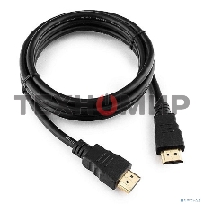Кабель Cablexpert HDMI CC-HDMI4-5, 19M/19M, v2.0, медь, позол.разъемы, экран, 1.5м, черный, пакет