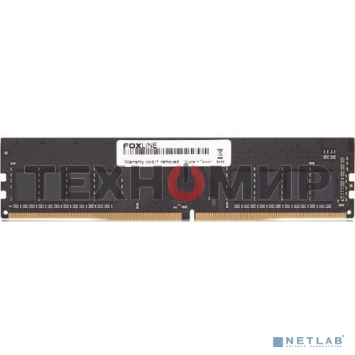 Оперативная память Foxline, DDR4, 16GB (1x16 GB), 3200 MHz, CL22, DIMM