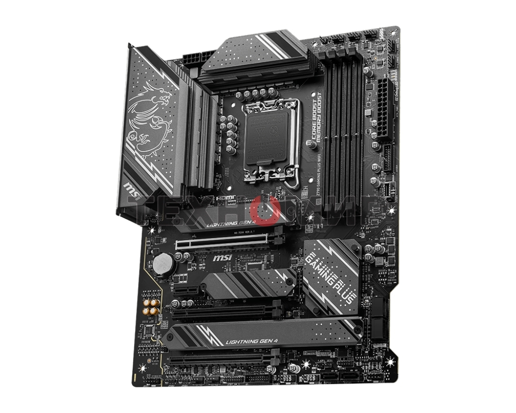 Материнская плата MSI Z790 GAMING PLUS WIFI, LGA 1700, 4xDDR5, 1xPCIe 5.0 x16, 1xPCIe 4.0 x16, 4xM.2, 6xSATA, 1xHDMI, 1xDP, 2.5 Gigabit Ethernet, 7.1 аудио, ATX