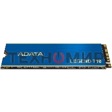 Накопитель SSD ADATA LEGEND 710, 2Tb, PCIe 3.0 x4, M.2 2280, NVMe, R/W 2400/1800, с радиатором