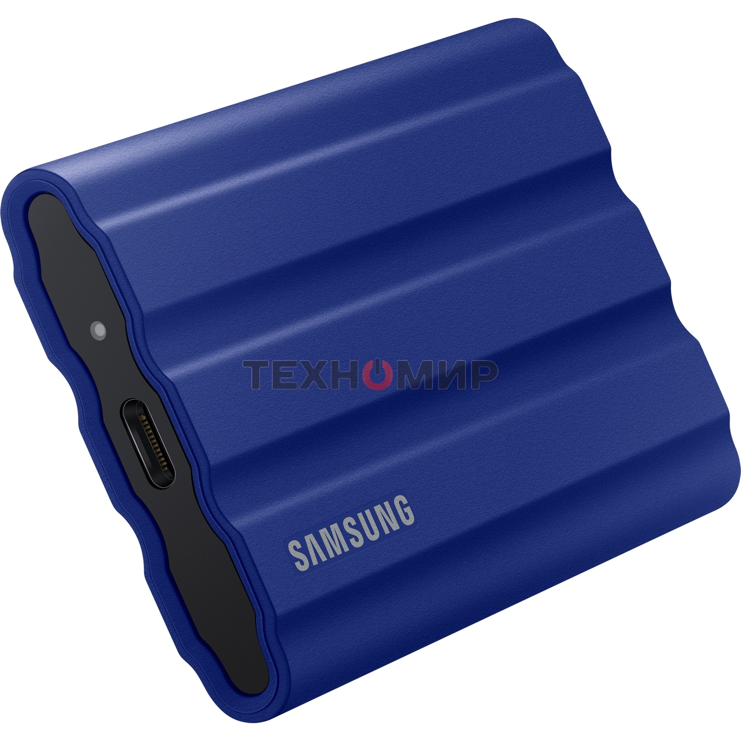Внешний SSD Samsung T7 Shield, 2TB, USB 3.2 Gen 2 Type-C, R/W 1050/1000, синий