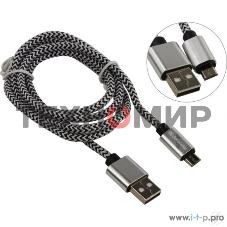 Кабель Defender USB08-03T PRO USB2.0 белый, AM-MicroBM, 1m, 2.1A