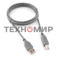 Кабель USB2.0 Pro Cablexpert CCP-USB2-AMBM-6G, AM/BM, 1.8м, экран, серый