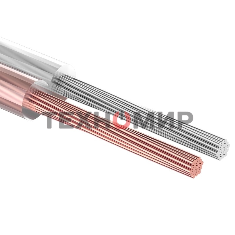 Кабель акустический Rexant 2х0,75 м м², прозрачный SILICON, бухта 100 м