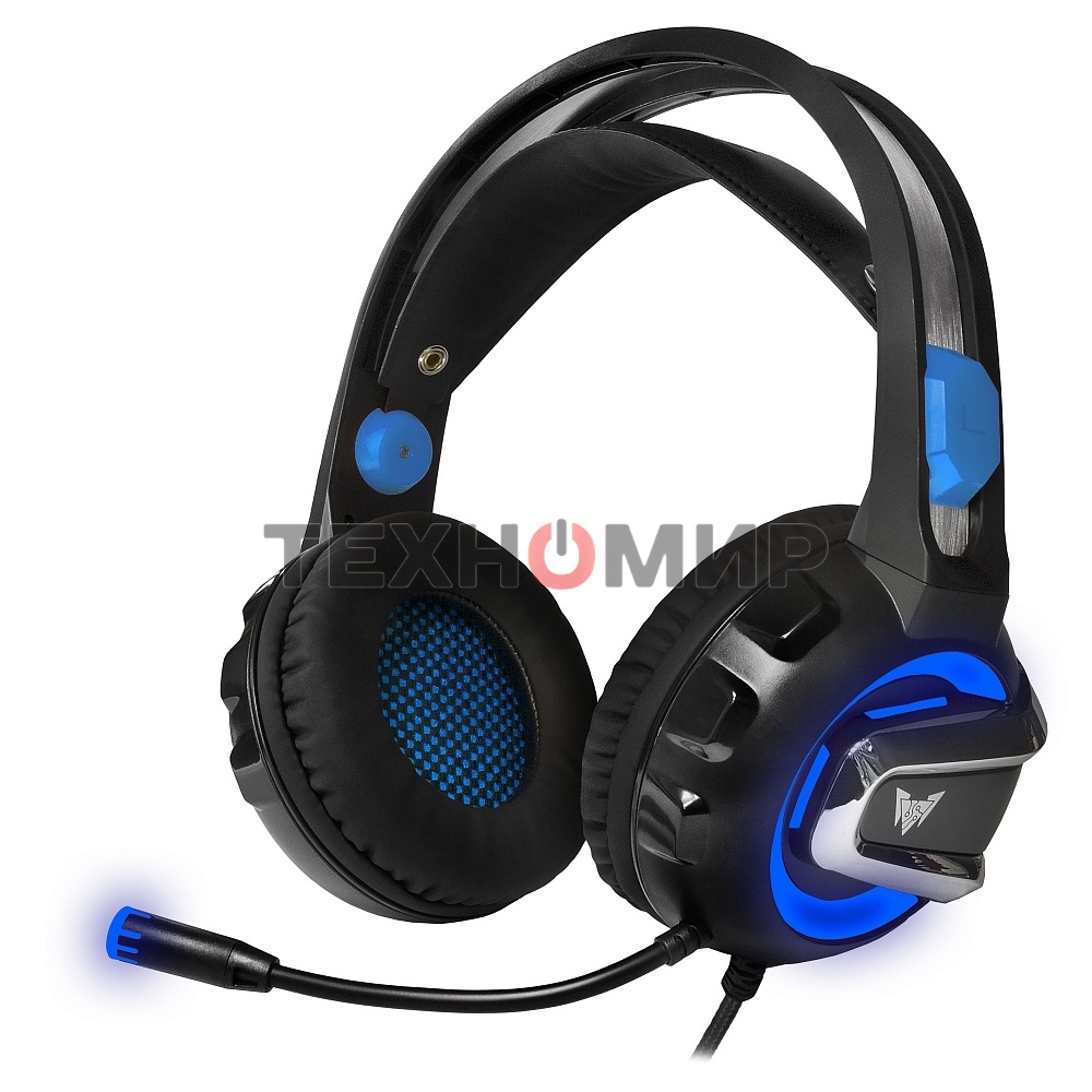 Гарнитура проводная игровая CROWN CMGH-3101 Black&blue