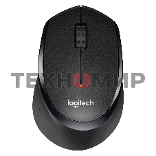 Мышь беспроводная Logitech M330 SILENT PLUS черный, 1000 dpi, радиоканал, USB, кнопки - 3
