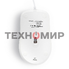 Мышь проводная Crown CMM-502 белый, 1000 dpi, USB, кнопки - 3