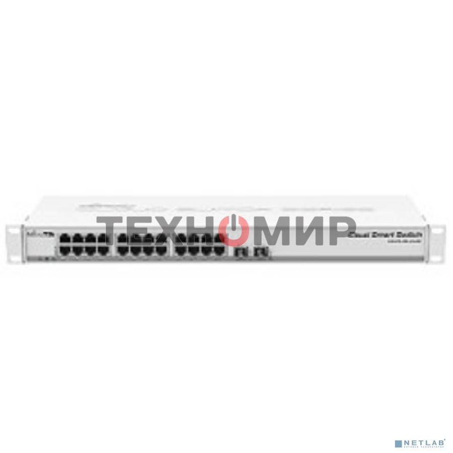 Коммутатор MikroTik CSS326-24G-2S+RM 24х Gigabit RJ45, 2х SFP+