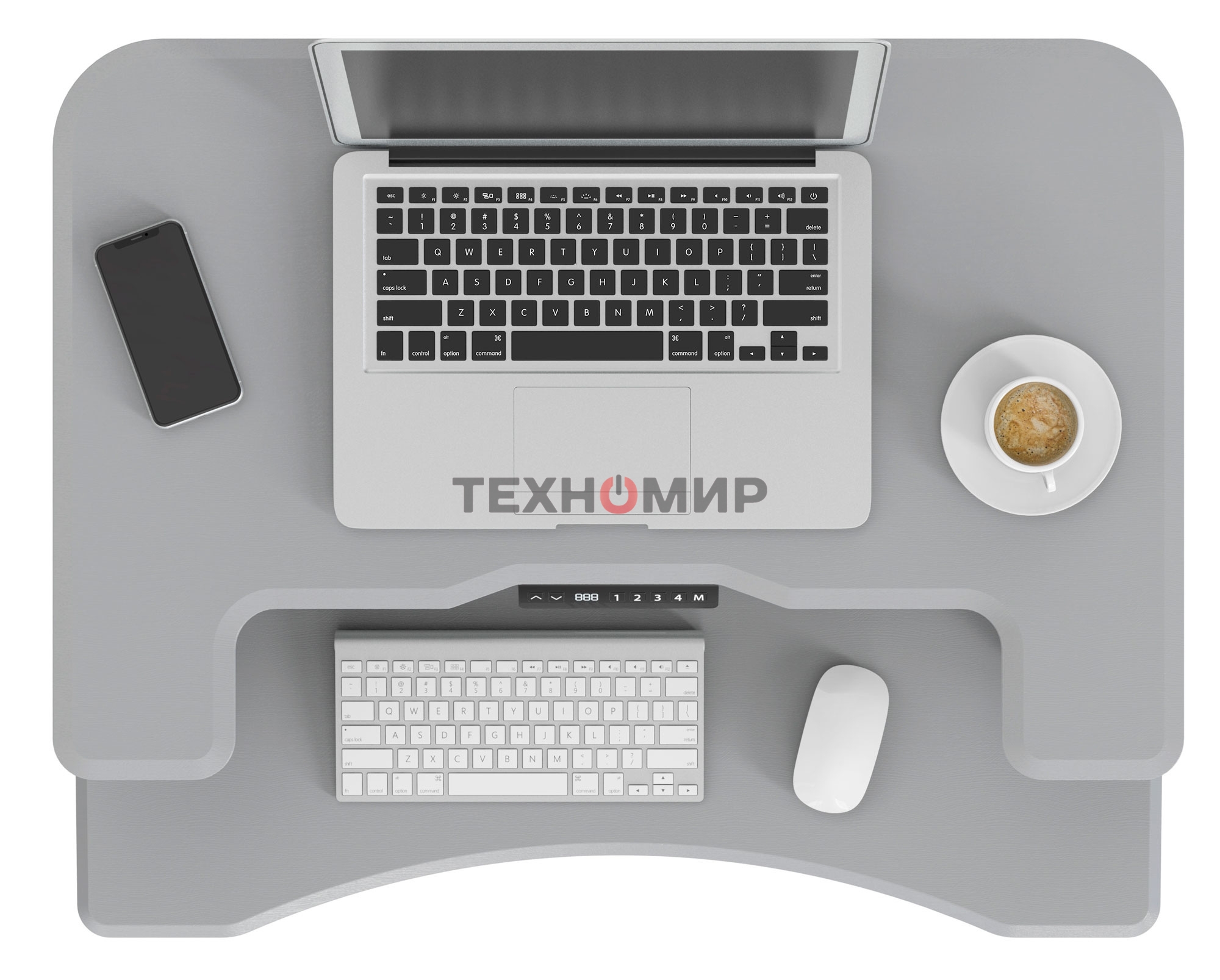 Стол для ноутбука Cactus VM-FDE103 столешница МДФ серый 91.5x56x123см (CS-FDE103WGY)