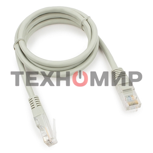Патч-корд медный UTP Cablexpert PP10-1M cat.5e, 1м, литой, многожильный, серый