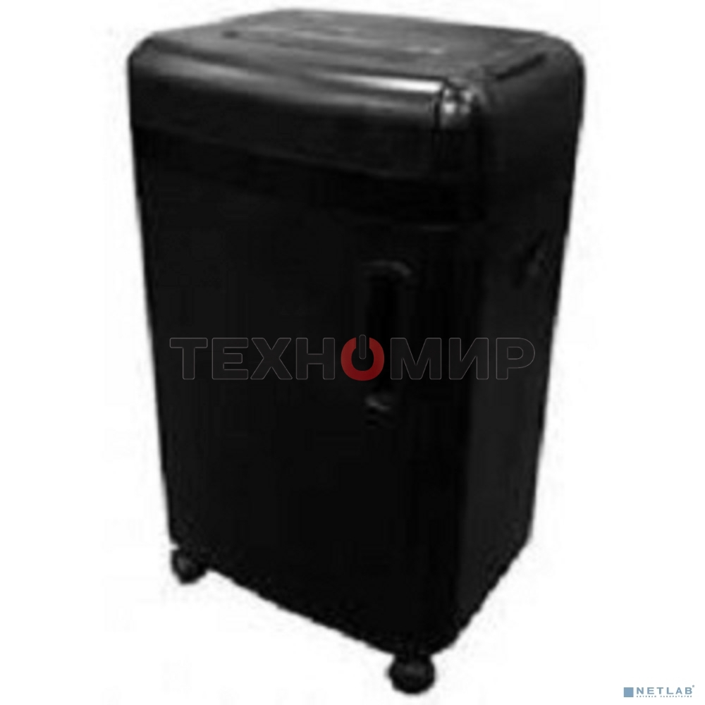 Шредер Office Kit S180 (0,8х1) черный (секр.P-7)/фрагменты/5лист./32лтр./пл.карты/CD