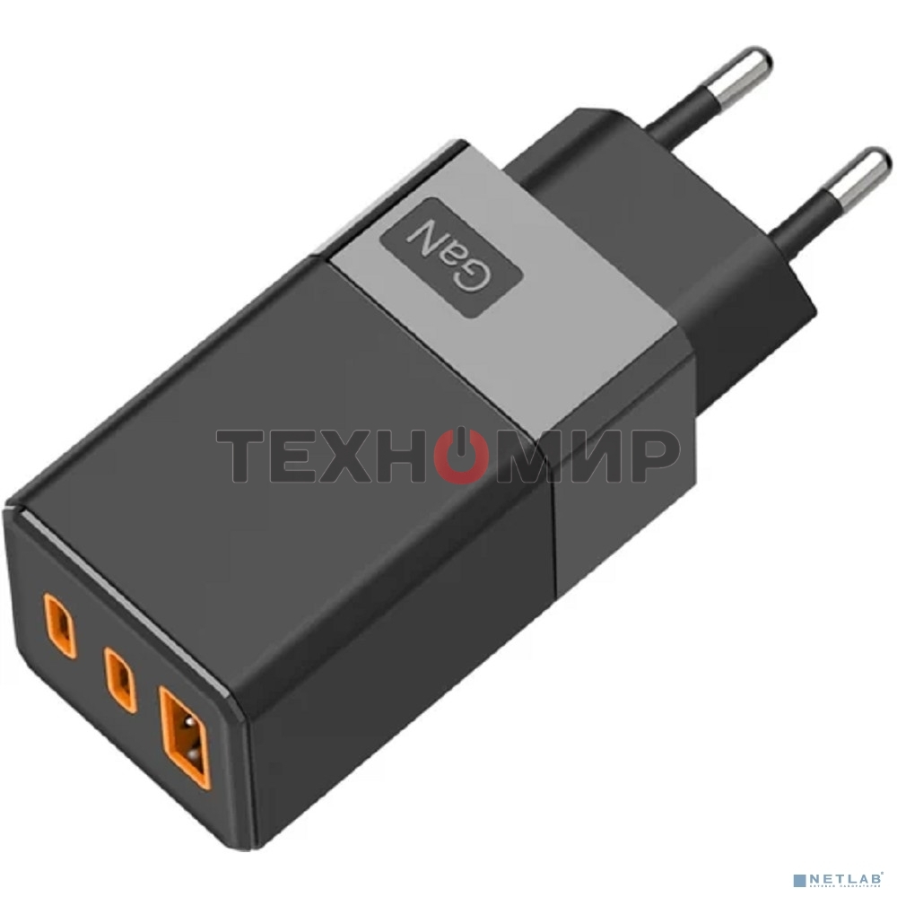 Сетевое зарядное устройство Rexant USB-A и 2 USB-C, 65Вт