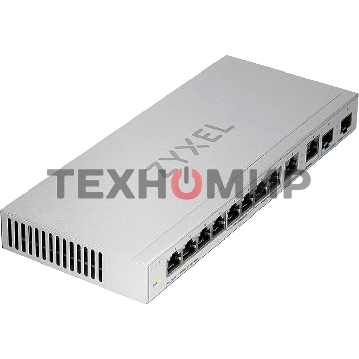 Коммутатор Zyxel XGS1010-12-ZZ0102F 8x1 Гбит/с 2x2.5 Гбит/с 2SFP+ неуправляемый