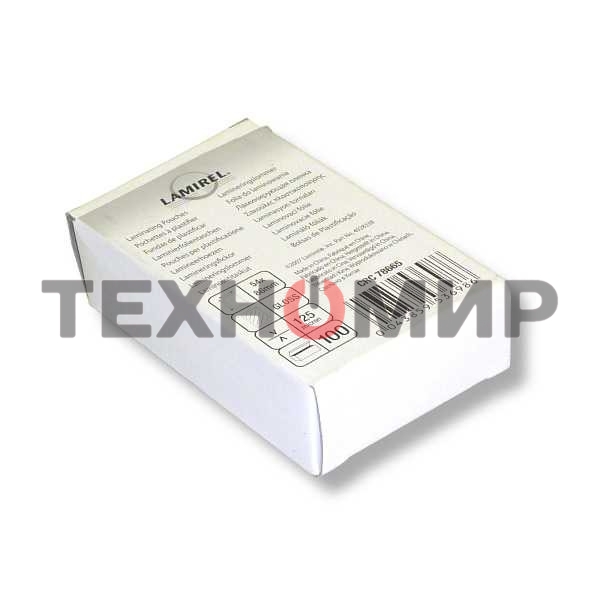 Пленка для ламинирования Fellowes 125мкм (100шт) глянцевая54x86мм Lamirel (LA-78665)