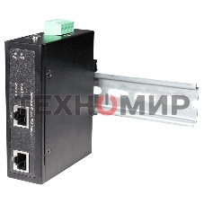 Промышленный гигабитный OSNOVO PoE-инжектор, до 30W, IEEE 802.3af/at, питание DC48-56V