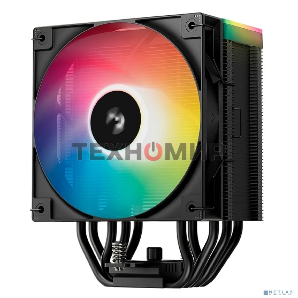 Кулер для процессора DEEPCOOL AG500 BK ARGb V2 черный 120мм алюминий+медь 1900rpm 29.4db 40pin 240W 160мм