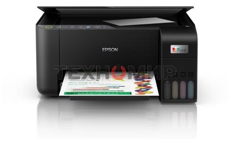 МФУ струйное Epson L3250 (C11CJ67412/C11CJ67418/C11CJ67405/C11CJ67408/C11CJ67503/C11CJ67508/C11CJ67523), A4, цветное, печ. до 33 стр/мин. (ч/б) до 15 стр/мин. (цвет), скан. до 11 стр/мин. (ч/б) 28 стр/мин. (цвет), 1440 x 5760 dpi (печать) 1200x2400dpi (ск