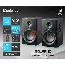 Акустическая 2.0 система Defender Solar 12 12 Вт, подсветка, BT, 230В
