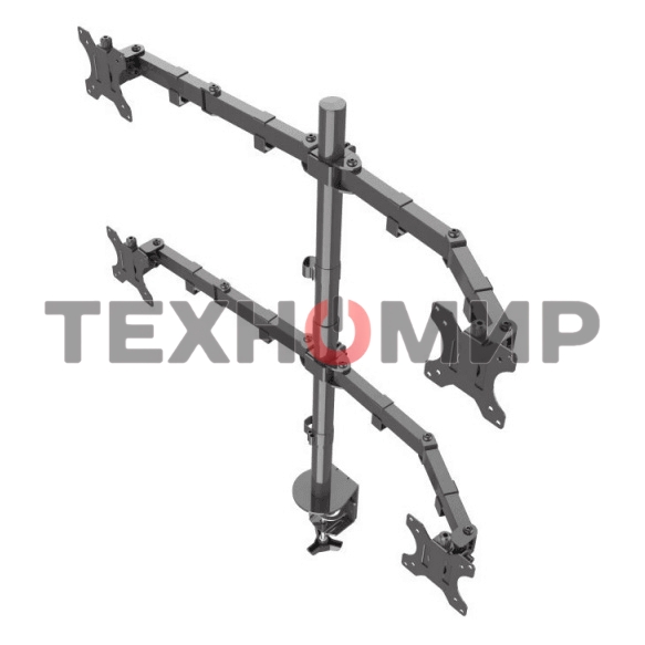 Кронштейн ONKRON D421E для четырех мониторов 13