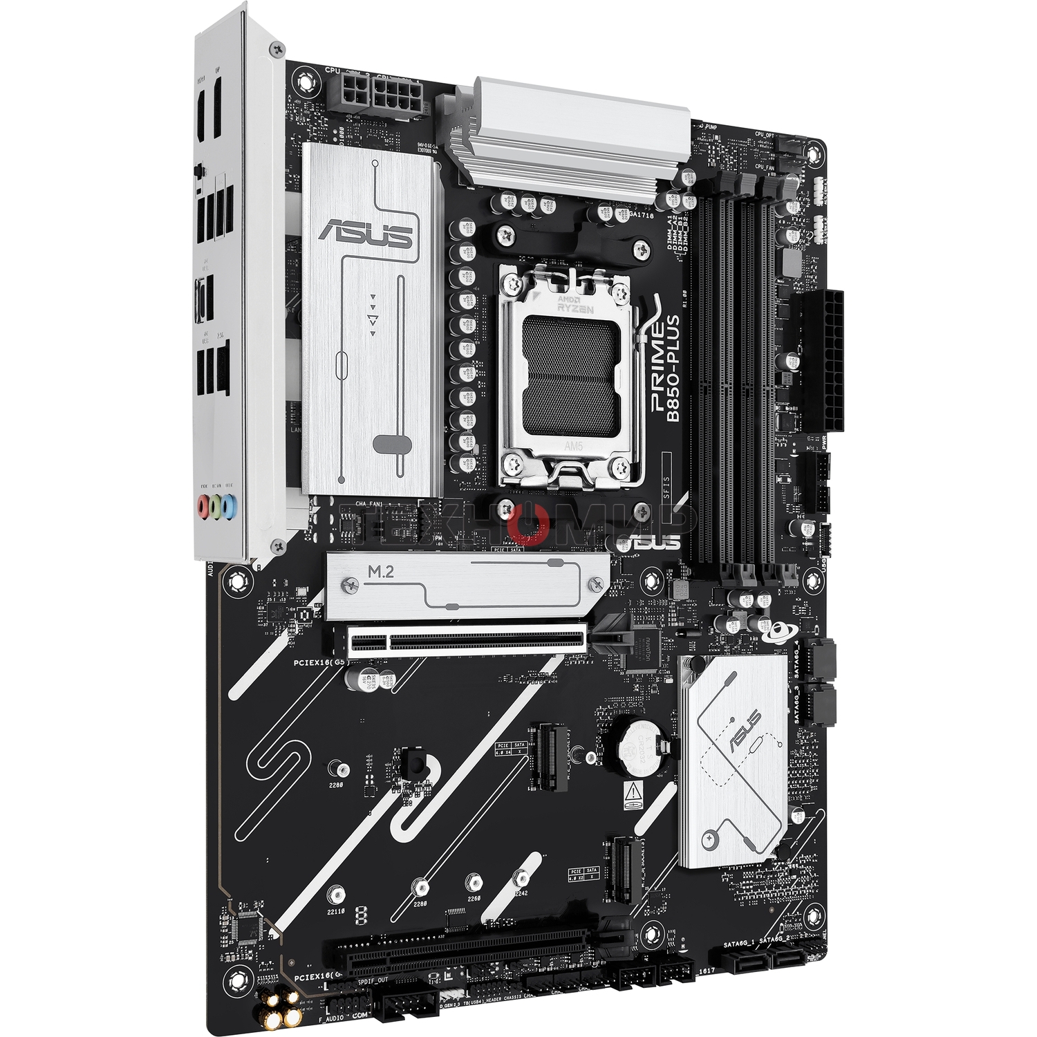 Материнская плата ASUS PRIME B850-PLUS, AM5, AMD B850, 4xDDR5, 4xSATA, 3xM.2, 1xPCIe 5.0 x16, 1xPCIe 4.0 x16, 1xDP, 1xHDMI, 1x2.5Gb LAN, 4xUSB-A 10Gbps, 1xUSB-C 10Gbps, 2xUSB-A 5Gbps, 2xUSB-A 2.0, 3x3.5 мм, 7.1, ATX