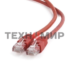 Патч-корд UTP Cablexpert cat.6, 1м, литой, многожильный, красный