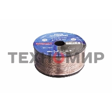 Кабель акустический Rexant 2х0,25 м м², прозрачный BLUELINE, бухта 100 м