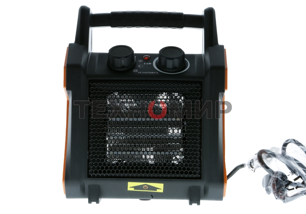 Тепловентилятор Sturm! FH2034CQ, черный/оранжевый, 2000 Вт, 20 м2, термостат