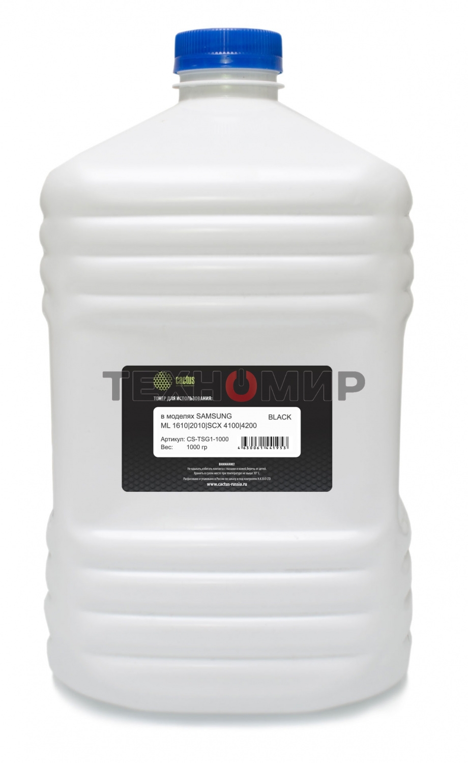 Тонер для принтера Cactus CS-TSG1-1000 черный (флакон 1000гр) Samsung ML 1610/2010/SCX 4100/4200