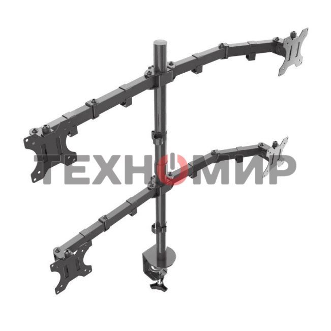 Кронштейн ONKRON D421E для четырех мониторов 13