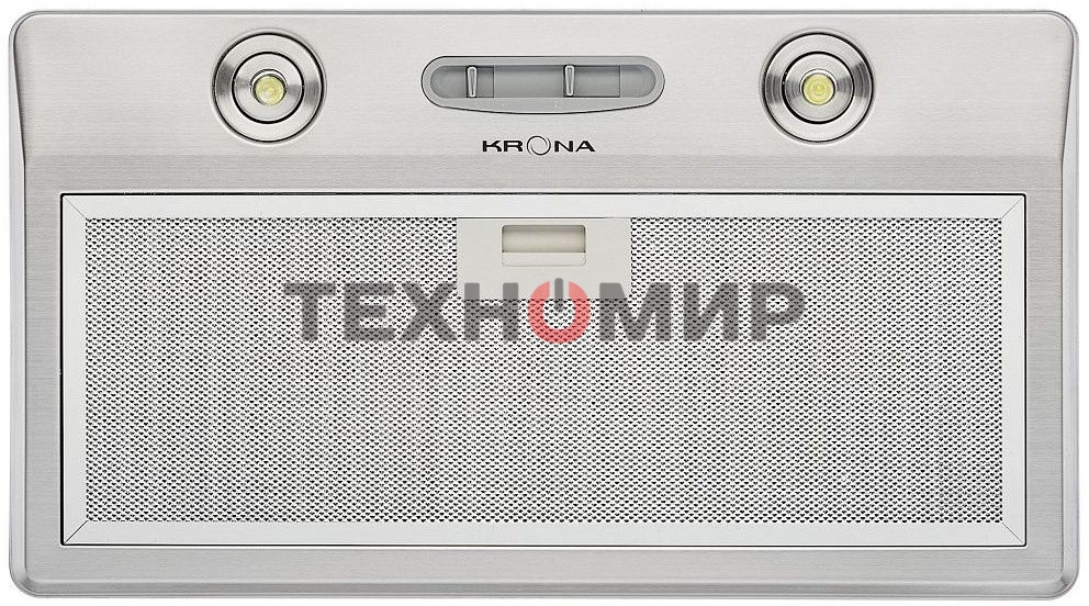 Вытяжка встраиваемая Krona Runa 600 S нержавеющая сталь, 60 см, 650 куб. м/ч, 48 дБ