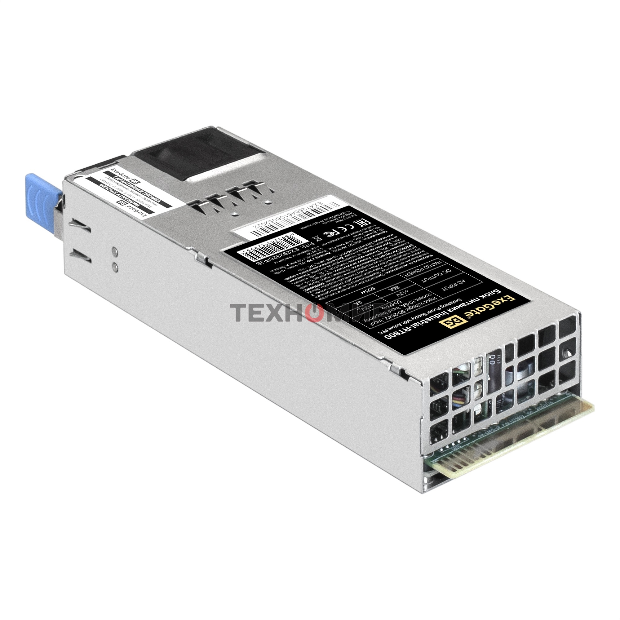Блок питания серверный (модуль к RTS800 Redundant) 800W ExeGate Industrial-RT800 (APFC, КПД 94%(80 PLUS Platinum), 4 см fan)