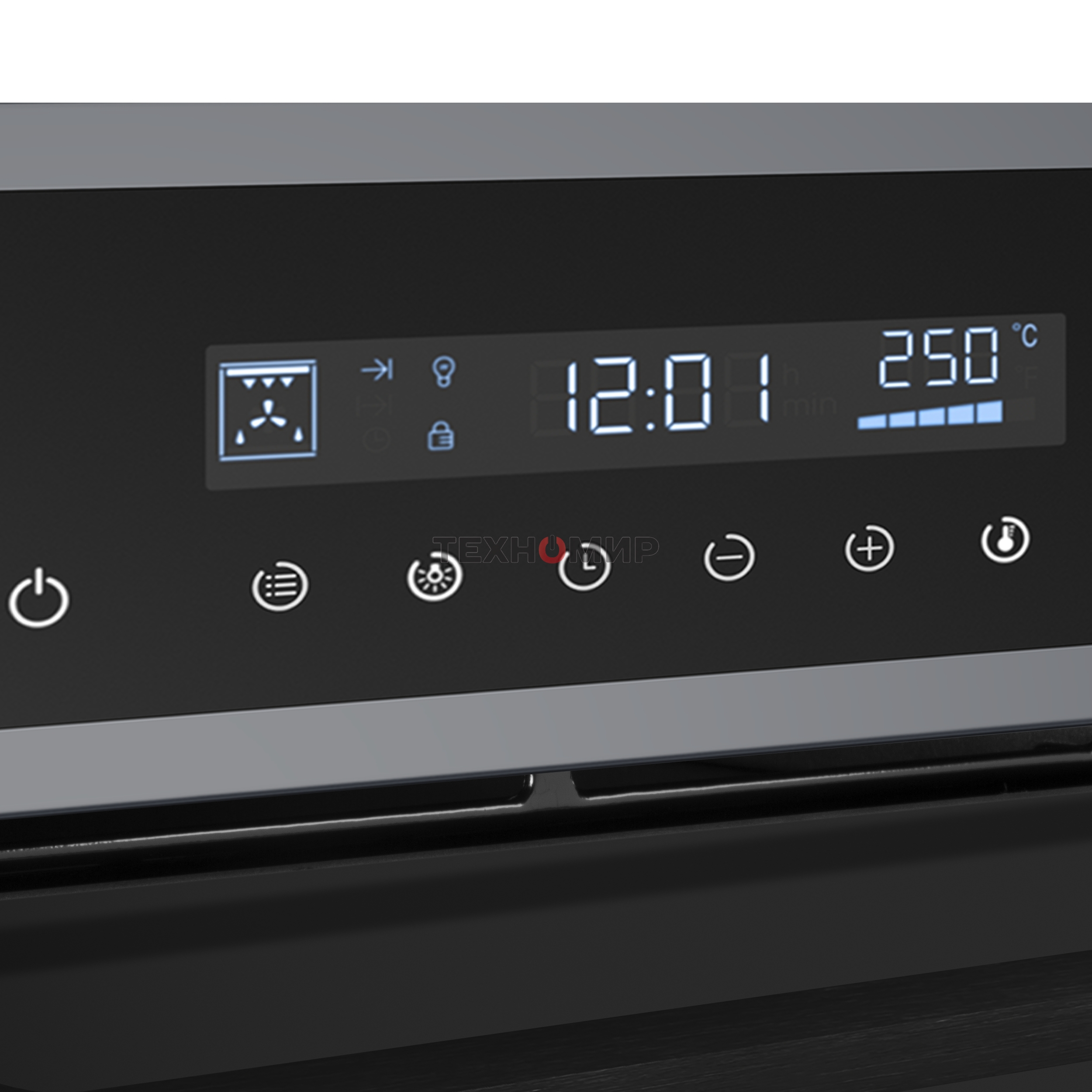 Шкаф духовой электрический Maunfeld AEOD60103G1, 60л, дверца с 3 стеклами, графит