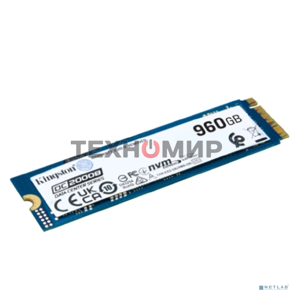 Накопитель SSD Kingston PCIe 4.0 x4 960Gb SEDC2000BM8/960G DC2000B M.2 2280 0.4 DWPD