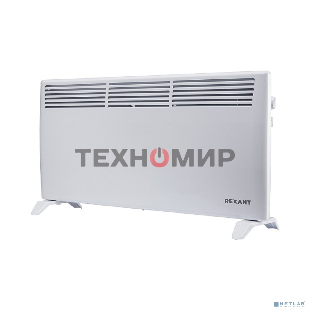 Конвектор электрический Rexant белый, 2000 Вт, 25 м2, термостат
