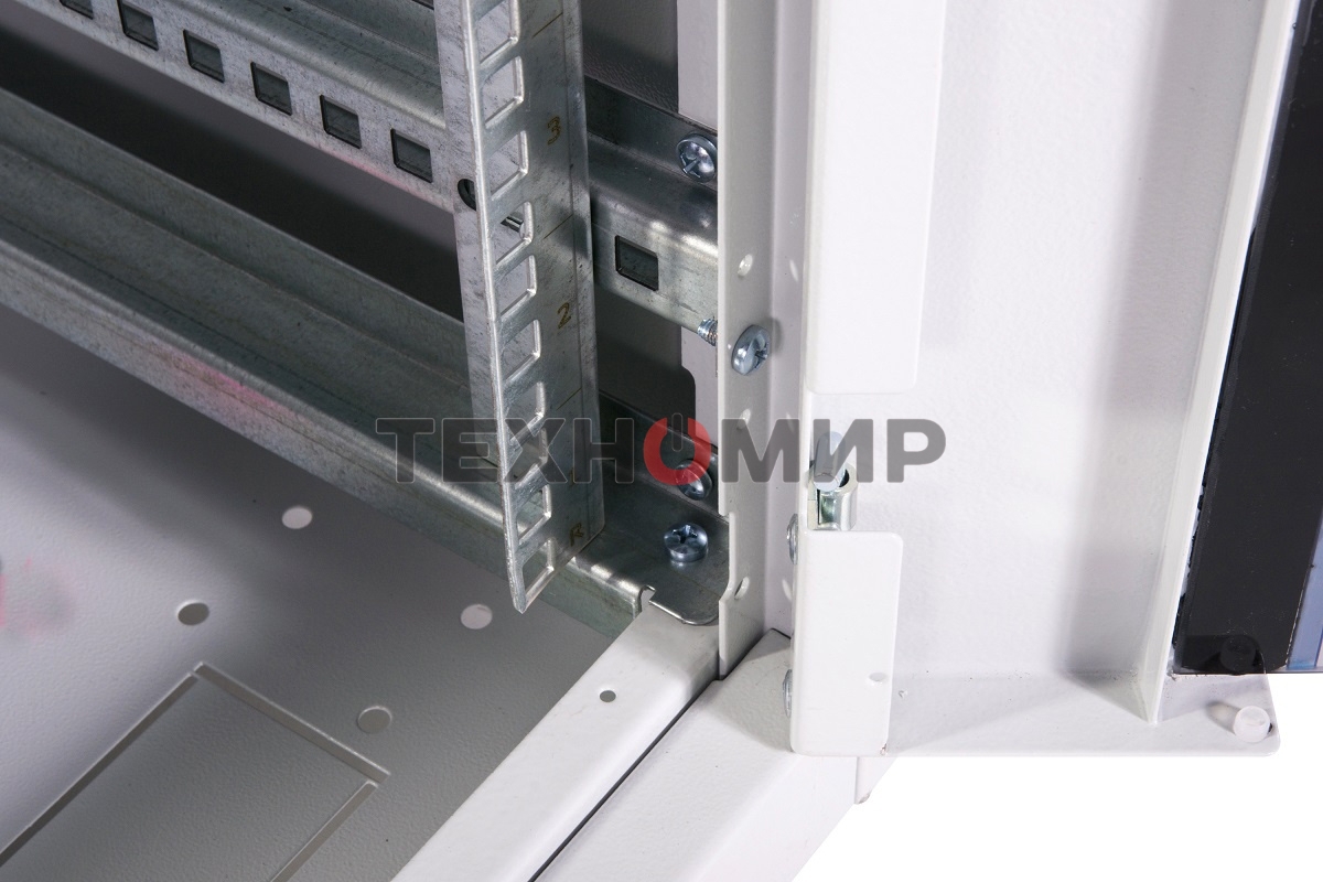 Шкаф телекоммуникационный напольный ЭКОНОМ 42U (600 1000) дверь перфорированная 2 шт.