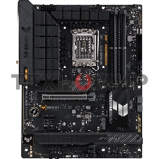 Материнская плата ASUS TUF GAMING H770-PRO WIFI, LGA 1700, Intel H770, 4xDDR5, 4xSATA, 4xM.2, 1xPCIe 5.0 x16, 1xPCIe 4.0 x4, 2xUSB-A 3.2 Gen 2, 4xUSB-A 3.2 Gen 1, 1xUSB-C 3.2 Gen 2x2, 1x2.5Gb LAN, 5x3.5 мм, 7.1, Standard-ATX