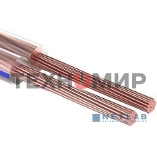 Кабель акустический PROconnect 2х2.50мм², прозрачный BLUELINE, 100м