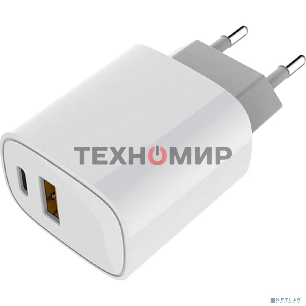 Сетевое зарядное устройство Rexant с двумя портами USB-A + USB-C, 20 Вт