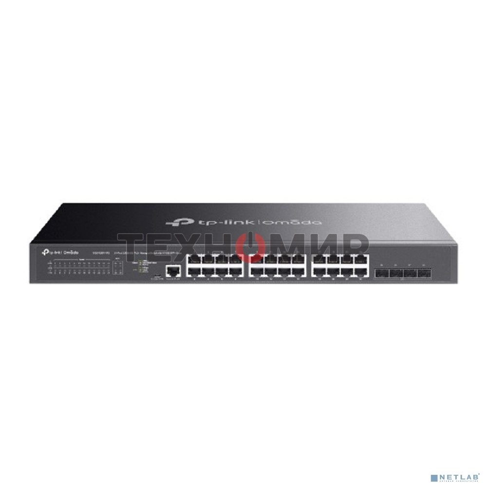Коммутатор JetStream 24-Port 2.5GbASE-T L2+ Managed Switch with 4 10GE SFP+ SlotsPORT: 24× 2.5G RJ45 Ports, 4× 10G SFP+ Slots, RJ45/Micro-USB Console PortSPEC: 1U 19-inch Rack-mountable Steel CaseFEATURE: Integration with Omada SDN Controller, Static Rout