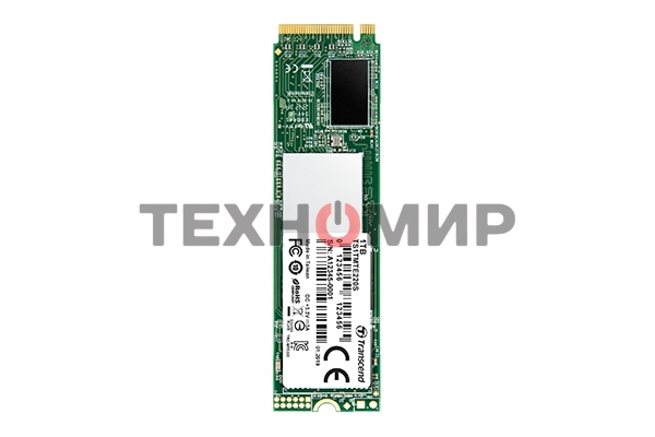 Накопитель SSD Transcend MTE220S SSD 256GB, 3D TLC, M.2 (2280), PCIe Gen 3.0 x4, NVMe, R3300/W1100, TBW 550