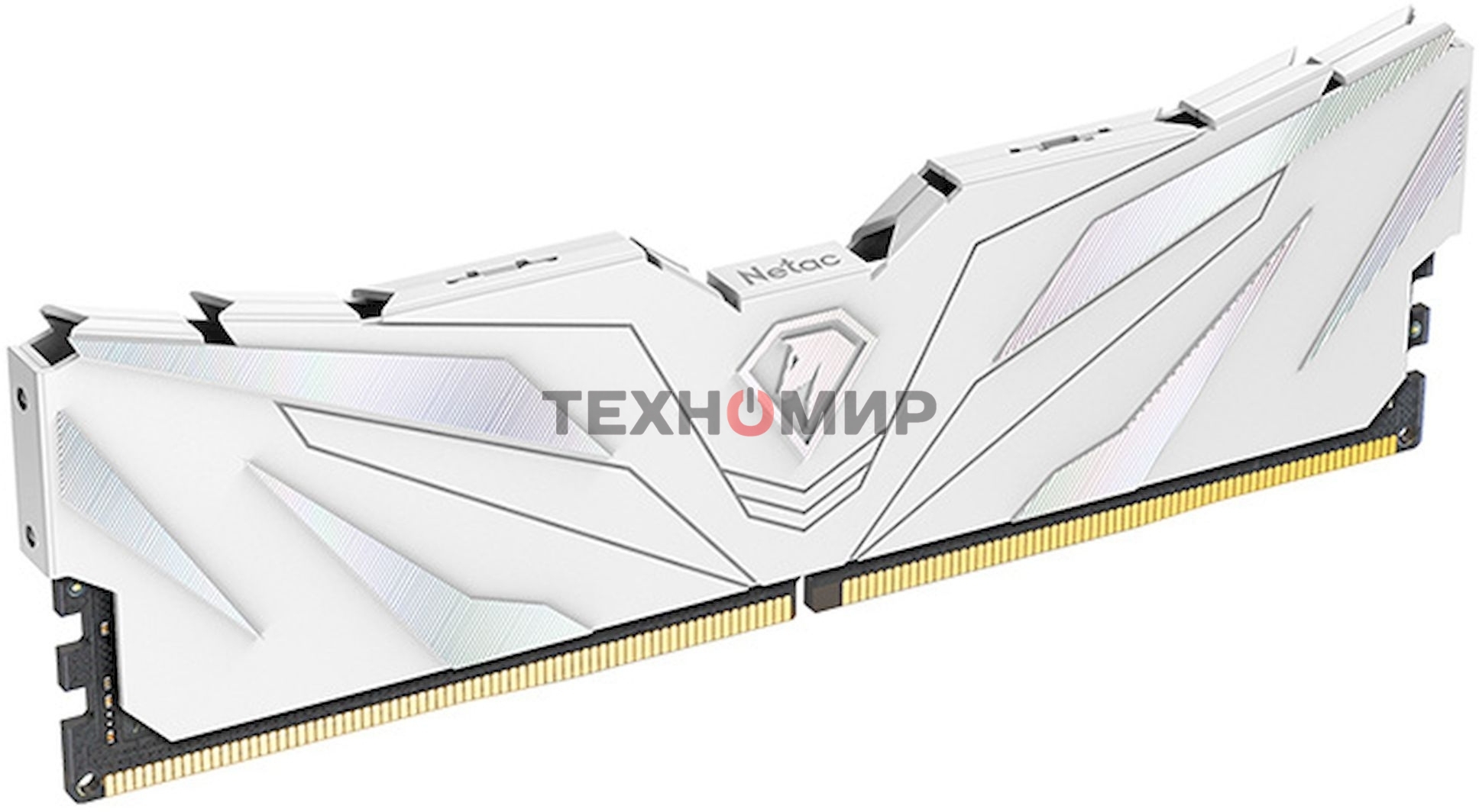 Оперативная память NETAC, DDR4, 16GB (2x8GB), 3600MHz, CL18, DIMM, с радиатором, белый