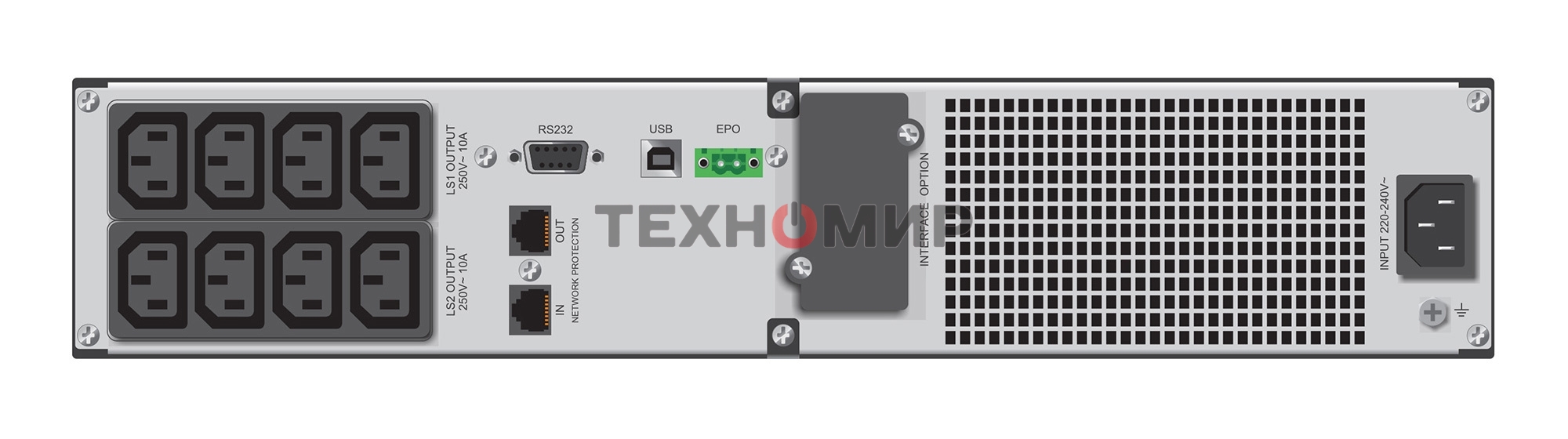 Источник бесперебойного питания Ippon Smart Winner II 2000E 1800Вт 2000ВА черный