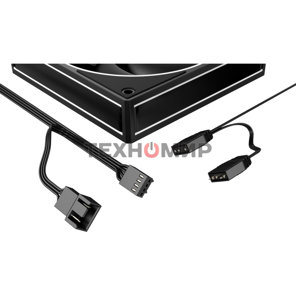 Вентилятор для корпуса ID-Cooling AF-127-ARGb-K черный, 120 мм, 2000 об/мин, 29.9 дБ, 4 pin