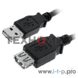 Кабель Rexant USB-А (male) - USB-A (female) 1.8M