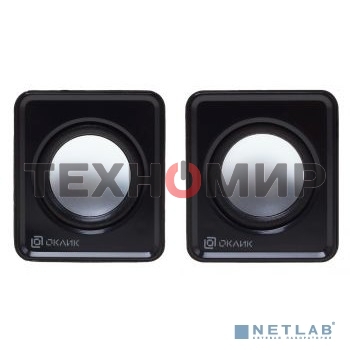 Акустическая система Oklick OK-331 2.0 черный 6Вт