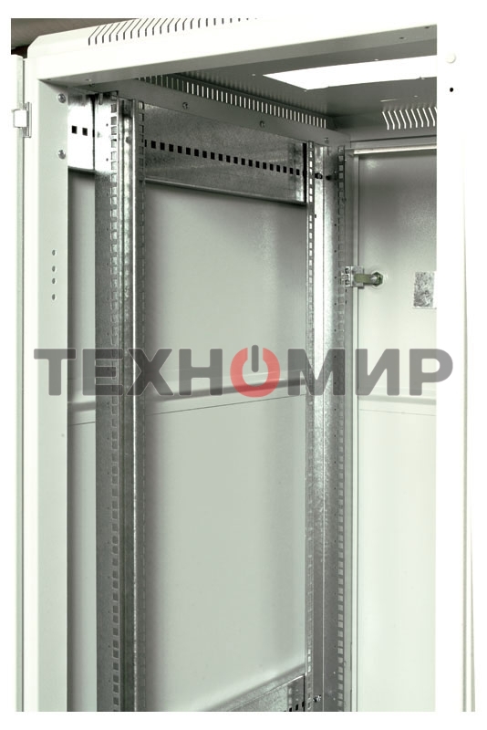 Шкаф коммутационный ЦМО ШТК-М-42.6.10-3ААА 42U 600x1020 мм пер. дв. металл задн. дв. стал. лист 2 бок. пан. направл. под закл. гайки 550 кг серый