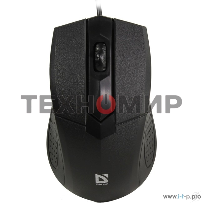Мышь проводная Defender Optimum MB-270 черный, 1000 dpi, USB, кнопки - 3