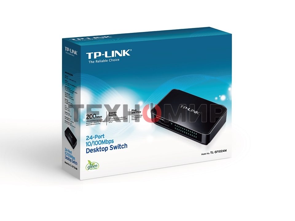 Коммутатор TP-Link Desktop Switch SMB TL-SF1024M неуправляемый настольный 24x10/100BASE-TX