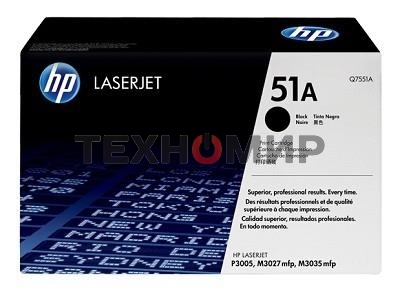 Картридж лазерный HP Q7551A черный для LJ P3005/M3035mfp/M3027mfp 6500 стр.